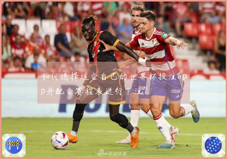 如何选择适合自己的世界杯投注app并配合赛程表进行下注？